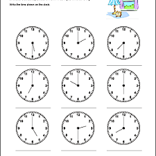 270 x 350 png 66 кб. Math Worksheets To Help With Telling Time To The Half Hour