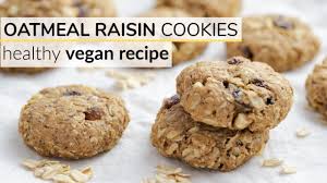 Applesauce oatmeal cookies for diabetics preheat oven to 375f. Oatmeal Raisin Cookies Healthy Vegan Recipe Youtube