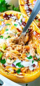 Bbq Chicken Spaghetti Squash Recipe Spaghetti Squash Recipes Healthy Chicken Spaghetti Squash Spaghetti Squash Recipes Chicken
