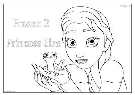 Immerse yourself in a world where love and friendship can defeat evil. New Princess Elsa Frozen 2 Coloring Page Kids Pages Info