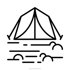 Supercoloring.com is a super fun for all ages: Tent Coloring Page Ultra Coloring Pages