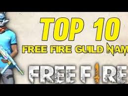 Many free fire players want to have cool and stylish guild names. Free Fire Top 10 Guild Names Top 10 Guild Name Guild Name Best Guild Names Sky Lord Youtube