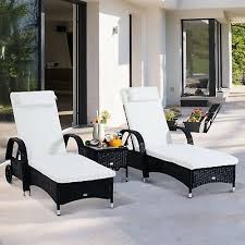 If you love to fire up the barbecue when the weather gets. 3pc Rattan Sun Lounger Wicker Sofa Day Bed Recliner Furniture Garden Patio Black Ebay In 2021 Sun Lounger Outdoor Furniture Sets Wicker Sofa