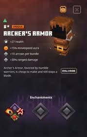 In order to take on enemy mobs and find the best loot, you'll need the right armour set at your disposal. Archer S Armor Minecraft Dungeons Wiki Fandom