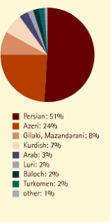 Pie Chart Of Ethnic Groups In Iran Ap Human Geography
