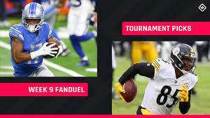 There are separate tabs containing projected fantasy points for a variety of daily fantasy football sites, including draftkings, fanduel, yahoo, no house advantages and superdraft. Week 9 Fanduel Picks Nfl Dfs Lineup Advice For Daily Fantasy Football Gpp Tournaments Sports Grind Entertainment