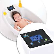 Can be used from birth up to 3 years. Aquascale Digital Scale Thermometer 3 In 1 Infant Bath Tub In White Bed Bath Beyond