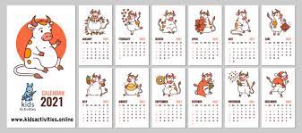 The chinese calendar is a lunisolar calendar which is based on exact astronomical observations of the longitude of the sun and the phases of the moon. Free Printable Chinese New Year 2021 Calendar Kids Activities