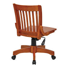 Relax office furniture includes office chairs, desks, storage and much more. Deluxe Armless Wood Bankers Office Chair In Medium Fruitwood Brown 101fw