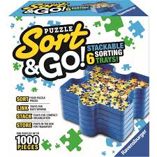 Shop for jigsaw puzzles and games online! Ravensburger Puzzle Sort Go Stackable Sorting Trays Sort And Store Up To 1 000 Pieces Walmart Com Walmart Com