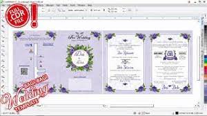 Harga paket template desain undangan pernikahan wedding model baru cdr. Cdr Islami Undangan Download Pernikahan Undangan Digital