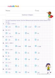 The order of operations worksheets makes use of whole numbers, decimals and fractions. Adding And Subtracting Integers Worksheets With Answers Pdf Multiplying And Dividing Integers Worksheets
