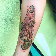 While there's no shortage of mexican food art to tattoo on your body, some of the more popular ones include: My Elote Tattoo Done By Mikey Ballek Golden Rule Tattoo Phoenix Az Tattoos