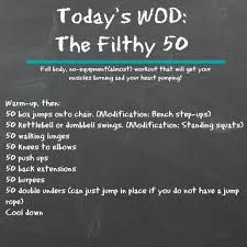Wod The Filthy 50 Crossfit At Home Crossfit Workouts At Home Crossfit Workouts