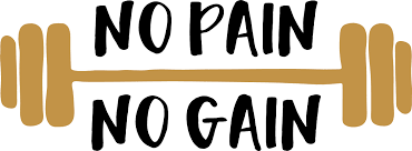 no pain no gain, gym motivation free svg file - SVG Heart