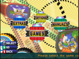 Score a saving on ipad pro (2021): Original Sonic Mega Collection Main Menu Screen