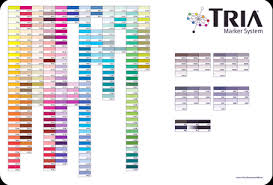 tria letraset markers chromatic printable chart abstract hell