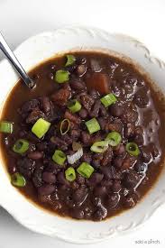 Black Bean Soup From Dried Beans With Ham Black Bean Soup Recipe This Delicious Black Bean Soup Is Packed With Flavor And Made Even Easier Wit Slow Cooker Black Beans Bean Soup Black Bean Soup Recipe
