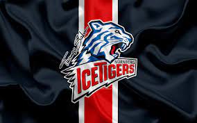 Hier finden sie alle aktuellen nachrichten & informationen. Download Wallpapers Nurnberg Ice Tigers 4k German Hockey Club Logo Emblem Hockey Deutsche Eishockey Liga Nuremberg Germany Silk Flag German Hockey Cha Eishockey Hockey Tiger