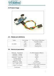 Hc Sr04 Pdf Ultrasonic Sensor Manual