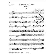 Its key signature has one sharp, f♯. Vivaldi A Violinkonzert Op 3 3 Rv 310 G Dur Paganino