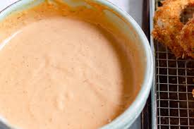 Cover and place in the refrigerator until it is ready to use. Crunchy Onion Rings With Tangy Bloom Sauce On Ty S Plate