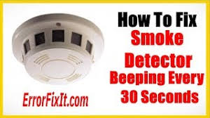 After you have replaced the battery and the smoke detector is still chirping, consider opening a window or turning on a fan. Smoke Detector Beeping Every 30 Seconds How To Fix It Youtube