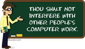Commandment Of Computer Ethics 2 Computer Ethics Technician Quotes Ethics