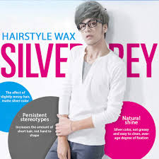 The effect of slightly messy hair, matte silver color. Amazon Com Bioaqua Hair Style Wax Silver Grey Matte Color Natural Shine Fragrance Modeling 100g Beauty