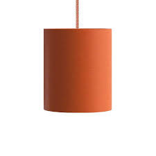 Tissus classé aux normes nf. Lustre Colore Avec Abat Jour Abat Jour En Tissu Cylindrique