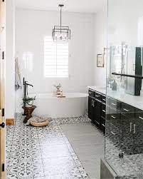 Modern white bathroom ideas pinterest. Allmodern On Instagram After A Lot Of Pinning On Pinterest I Finally Decided On This Black And W Bathroom Design White Bathroom Stylish Bathroom