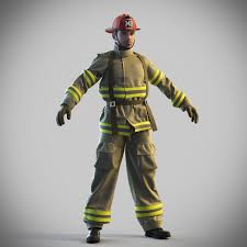 Fireman Man 3ds Fireman 3d Characters Man