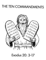 Ask your child to color this black and white diagram while you narrate the story of moses. Pin On Ten Commandments Coloring Pages