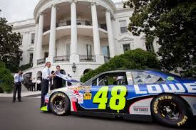 Jimmie johnson is on a mission to get nascar on bikes. Nascar Invades The White House Visits With President Obama The Final Lap Weekly