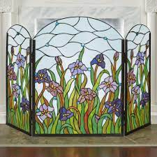 Free delivery on your first order shipped by amazon. Spring Dreams Floral Stained Glass Decorative Fireplace Screen