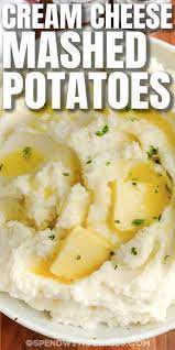 Cream Cheese Mashed Potatoes Is The Easiest Make Ahead Dish For The Holidays Spr Cream Cheese Mashed Potatoes Cheese Mashed Potatoes Healthy Vegetable Recipes