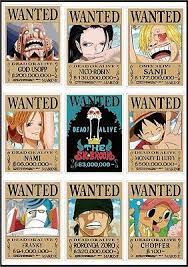 One Piece Latest Wanted Posters Luffy Chopper Usopp New World Luggage Stickers Personajes De One Piece Imagenes De One Piece Cuadros Star Wars