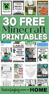 free minecraft printables and minecraft worksheets