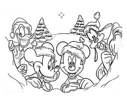 Elves in a box printable coloring page: Christmas Disney Gang On Christmas Day Coloring Page Coloring Pages Online Coloring Pages Christmas Colors