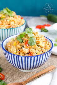 Cooked and served like rice, couscous has been around for centuries. Speedy Egg Fried Leftover Cous Cous With Vegetables Vegetarian Fuss Free Flavours
