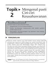 Malah hasil daripada seorang usahawan mampu memberikan kesejahteraan kepada. L Toleransi Terhadap Kegagalan Usahawan Tidak Mudah Kecewa Kesal Putus Asa Atau Course Hero