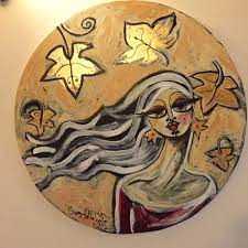 تشرين الأول october mixed media size 80cm تشرين الأول أكتوبر سرى الخفاجي الخريف أوراق فن تشكيلي رسم لوحات a refugees art art art projects