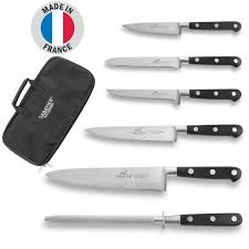 Sabatier Ideal Mallette De 5 Couteaux De Cuisine Francais 100 Forges Avec Rivets En Acier Inox 1 Fusil A Aiguiser Achat Vente Couteau De Cuisine Sabatier Ideal Mallette5481 Cdiscount