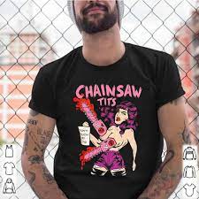 Chainsaw tits dont touch my tits shirt - Teeclover