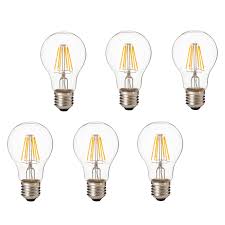 Shop Artiva 75 Watt Equivalent E26 A19 Led Dimmable Filament Light Bulb Warm White Set Of 6 On Sale Overstock 28946133