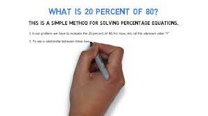 The spiritual number 80 means zprayer [. 20 Percent Of 80 Youtube