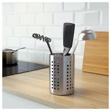 Ordning Utensil Holder Stainless Steel Height 7 1 8 Diameter 4 3 4 Ikea Kitchen Utensil Rack Stainless Steel Utensils Utensil Holder