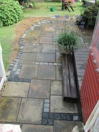 Greased Old Plaster Garden Paving Patio Landscaping Garden Walkway