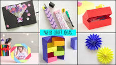 DIY Paper Crafts Ideas | Handcraft | Art and Craft - YouTube