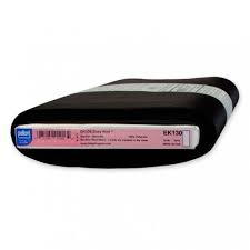 Fusible means that it will bond to fabric when heated with an iron. Knit Ease Fusible Stabilizer In Black Or White